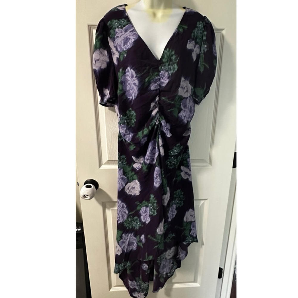 NWT A New Day hi-low purple floral dress size XL